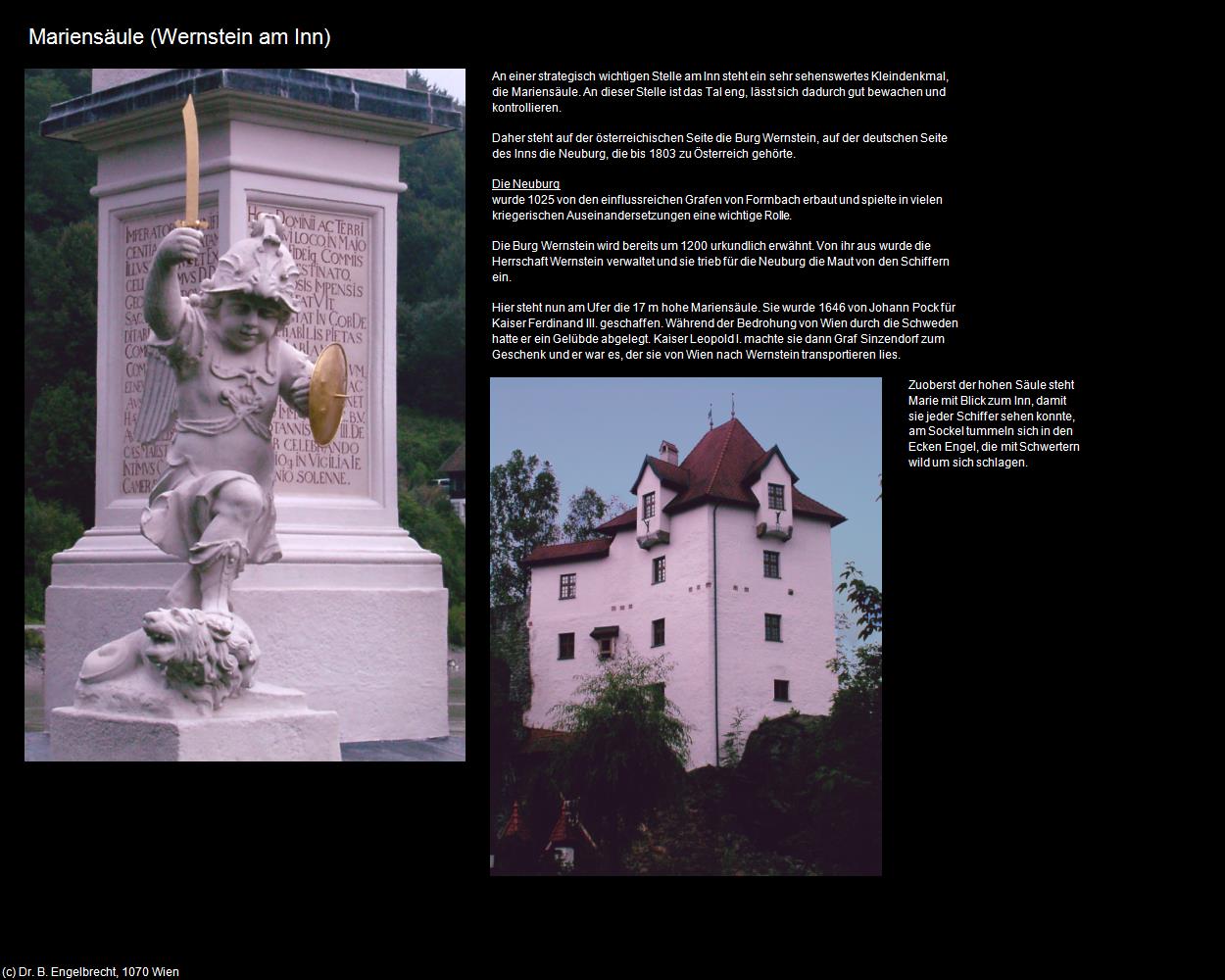 Mariensäule (Wernstein am Inn) in Kulturatlas-OBERÖSTERREICH(c)B.Engelbrecht