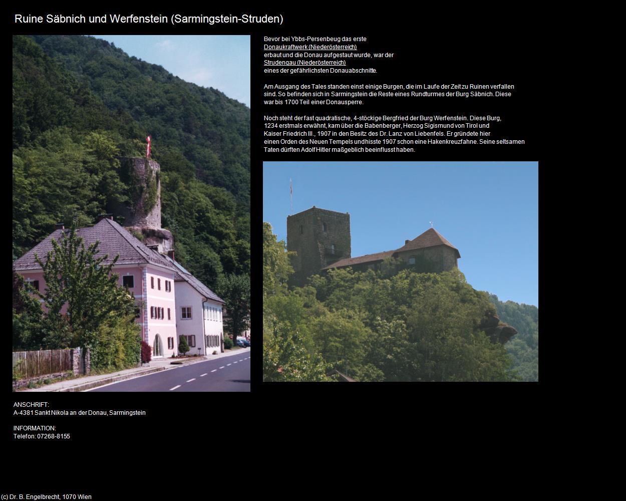 Burg Werfenstein (Sarmingstein) in Kulturatlas-OBERÖSTERREICH(c)B.Engelbrecht