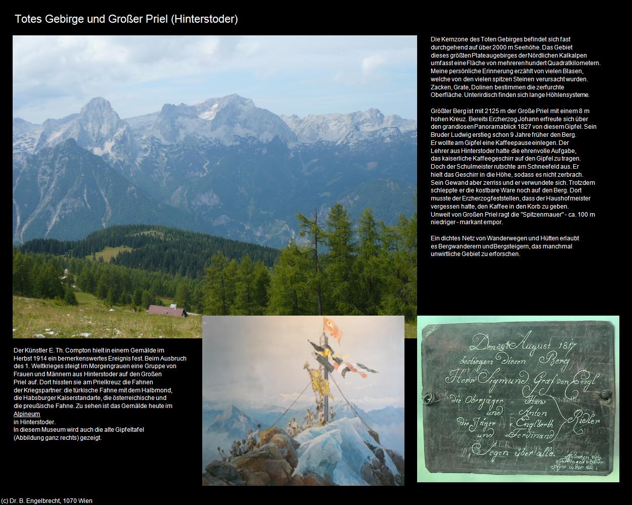 Totes Gebirge und Großer Priel  (Hinterstoder) in Kulturatlas-OBERÖSTERREICH(c)B.Engelbrecht