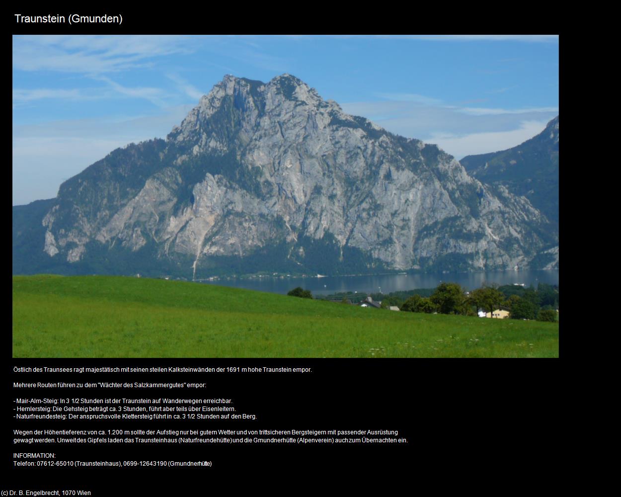 Traunstein (Gmunden) in Kulturatlas-OBERÖSTERREICH