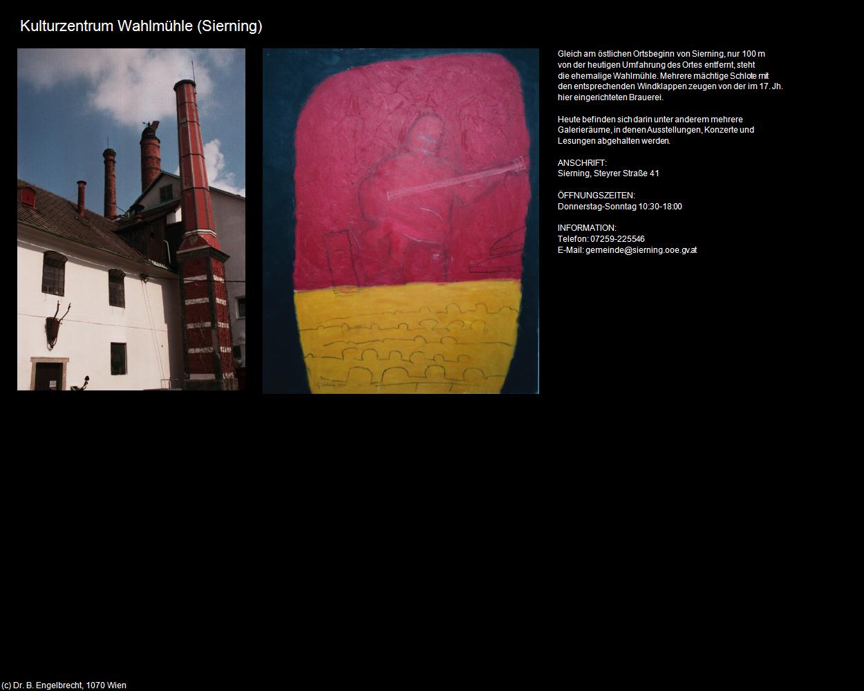 Kulturzentrum Wahlmühle (Sierning) in Kulturatlas-OBERÖSTERREICH