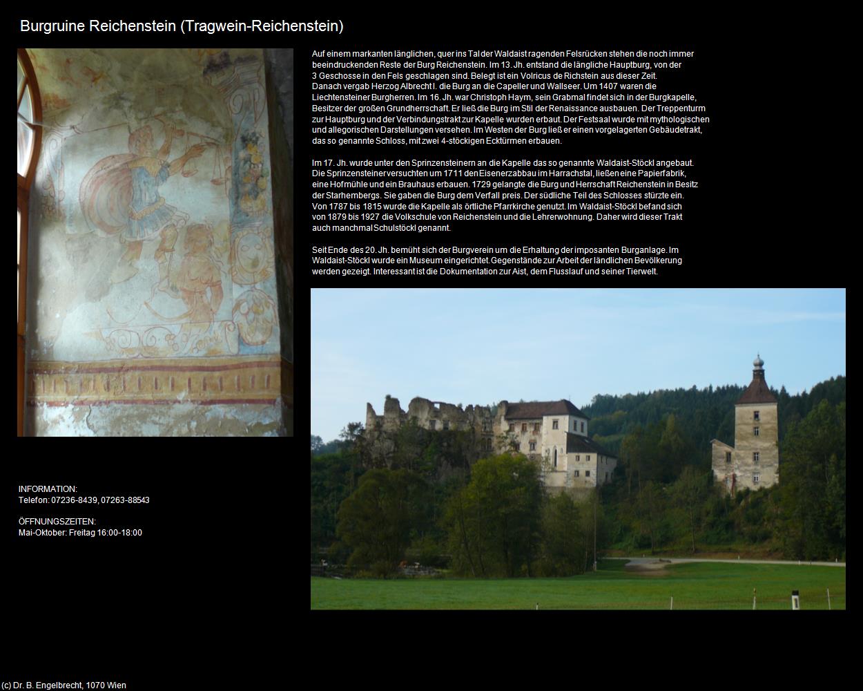 Burgruine (Reichenstein) (Tragwein) in Kulturatlas-OBERÖSTERREICH