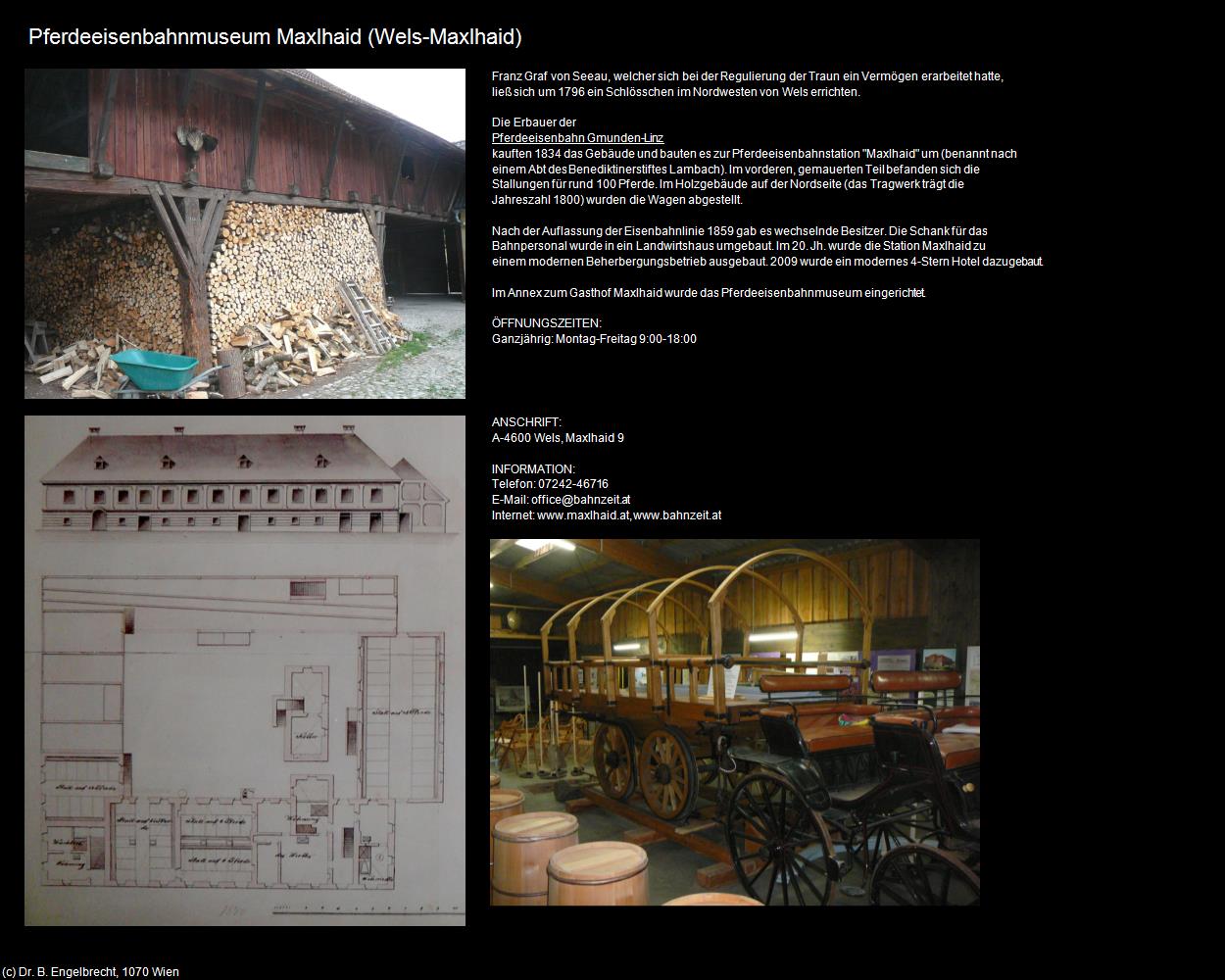 Pferdeeisenbahnmuseum (Maxlhaid) (Wels) in Kulturatlas-OBERÖSTERREICH(c)B.Engelbrecht