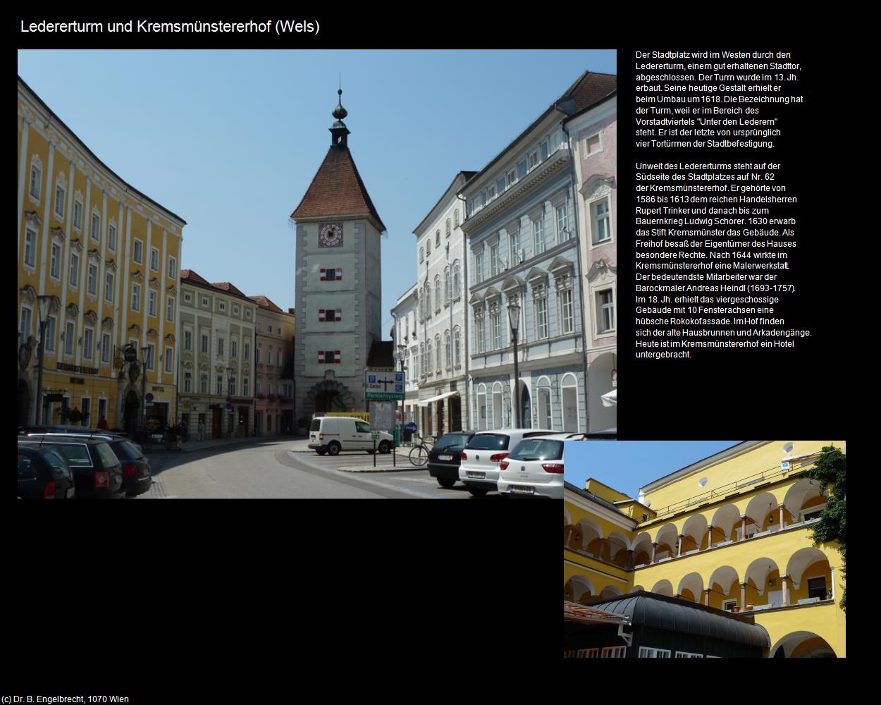 Ledererturm und Kremsmünstererhof  (Wels) in Kulturatlas-OBERÖSTERREICH