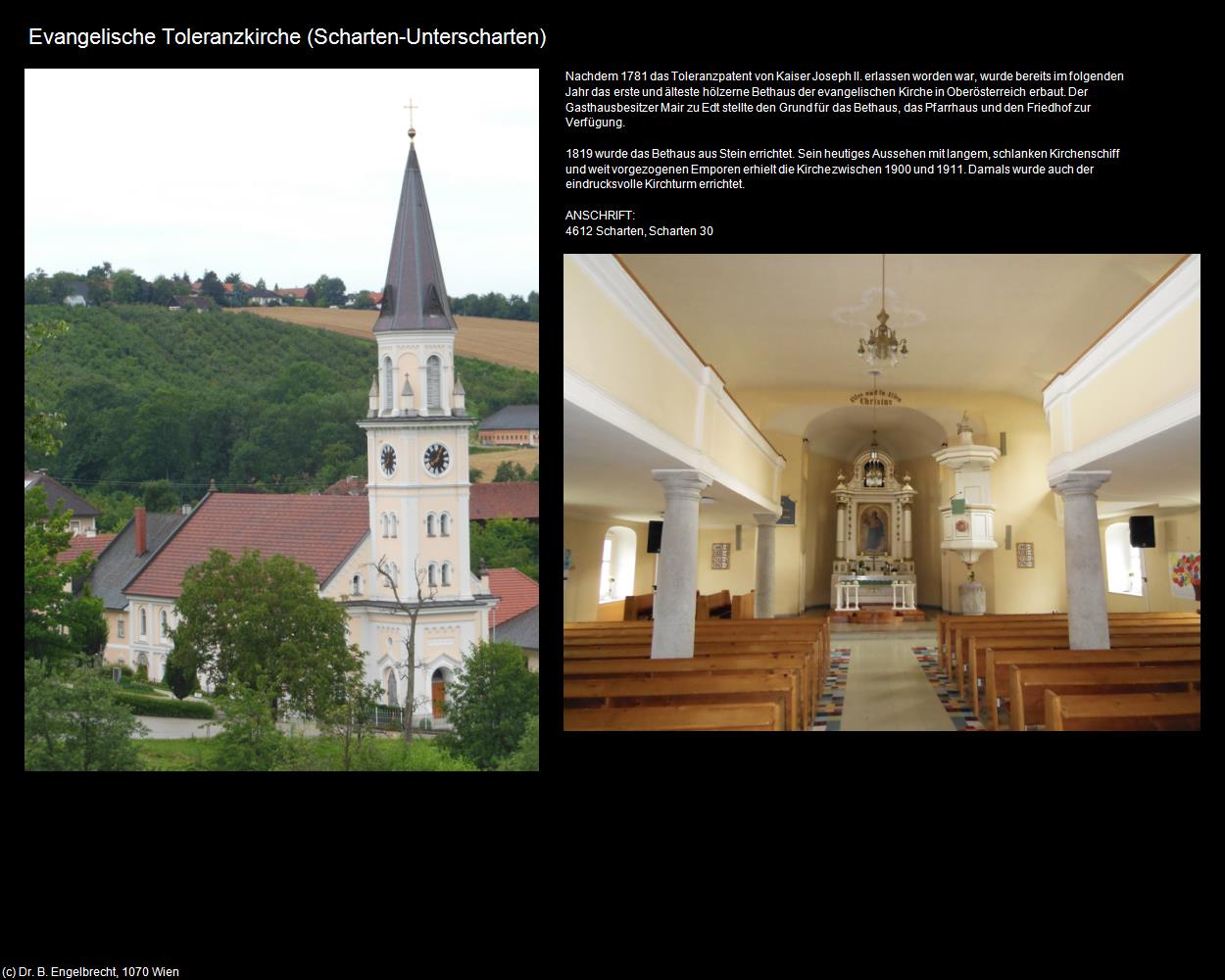 Evang. Toleranzkirche (Unterscharten) (Scharten) in Kulturatlas-OBERÖSTERREICH