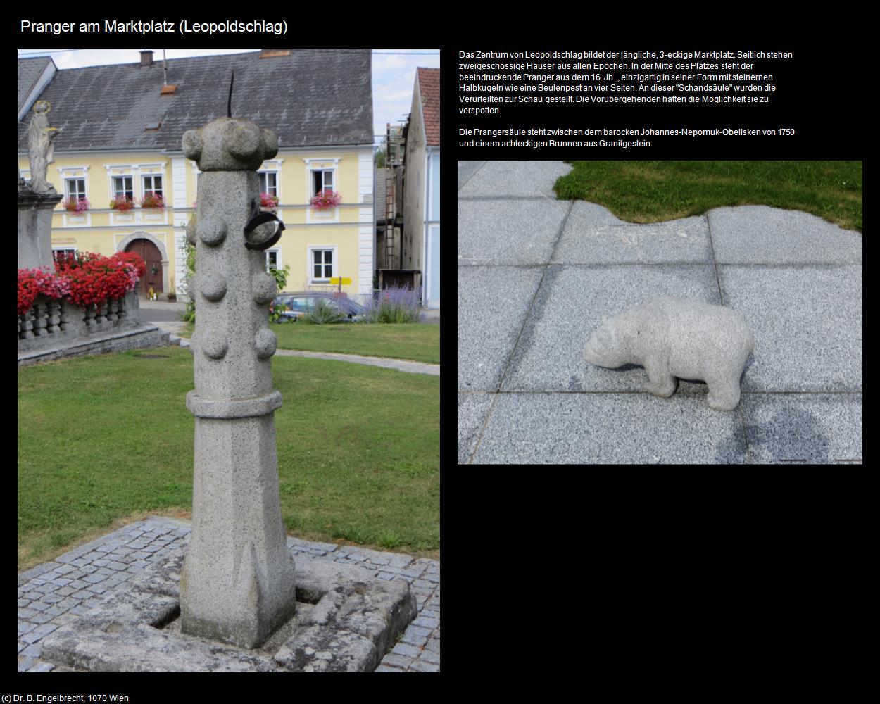 Pranger am Marktplatz (Leopoldschlag) in Kulturatlas-OBERÖSTERREICH