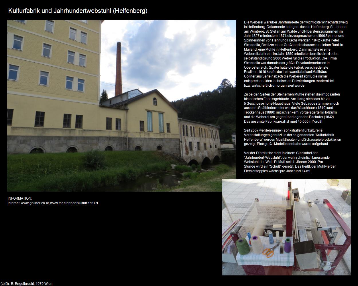 Kulturfabrik und Jahrhundertwebstuhl (Helfenberg) in Kulturatlas-OBERÖSTERREICH