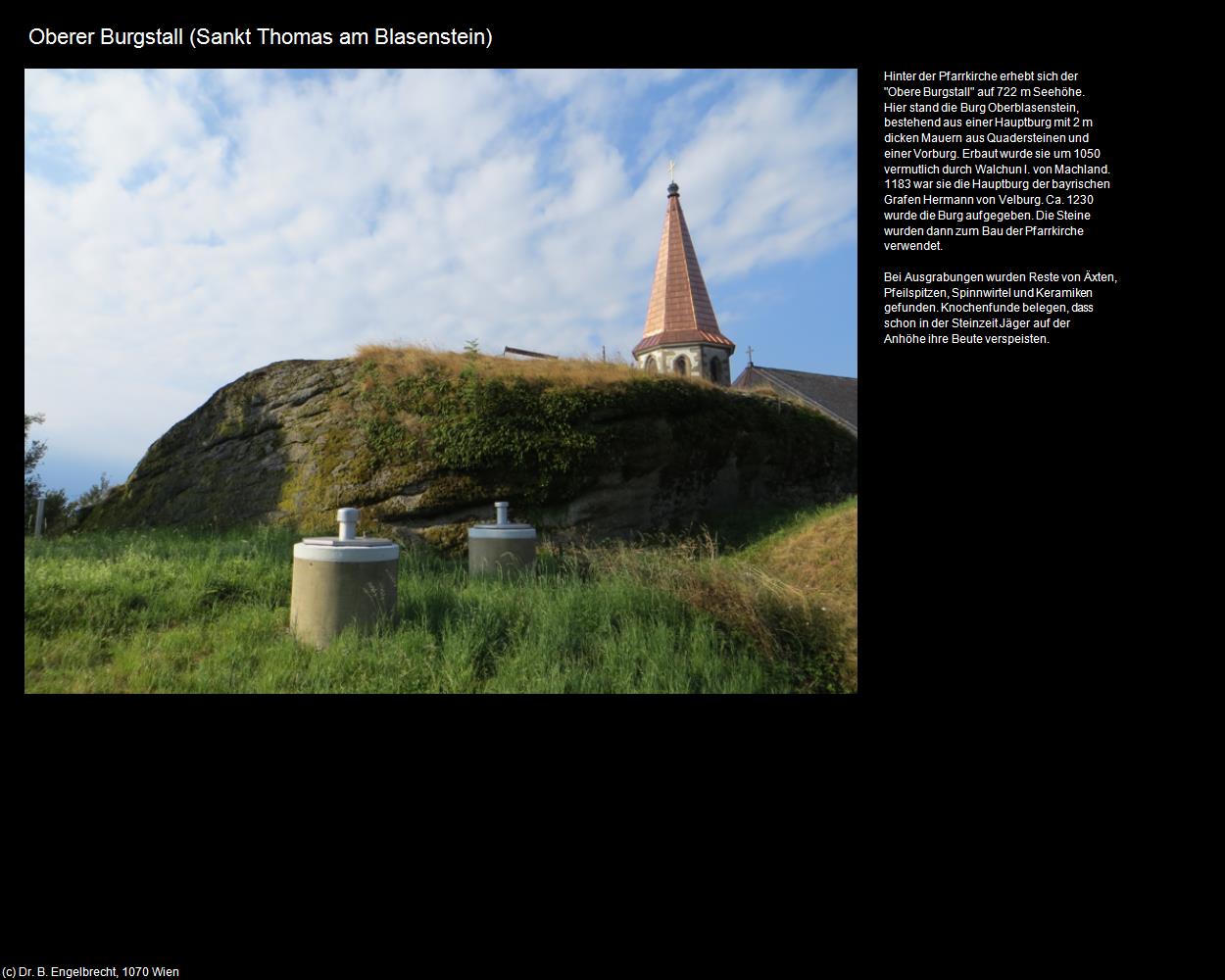 Oberer Burgstall (Sankt Thomas am Blasenstein) in Kulturatlas-OBERÖSTERREICH