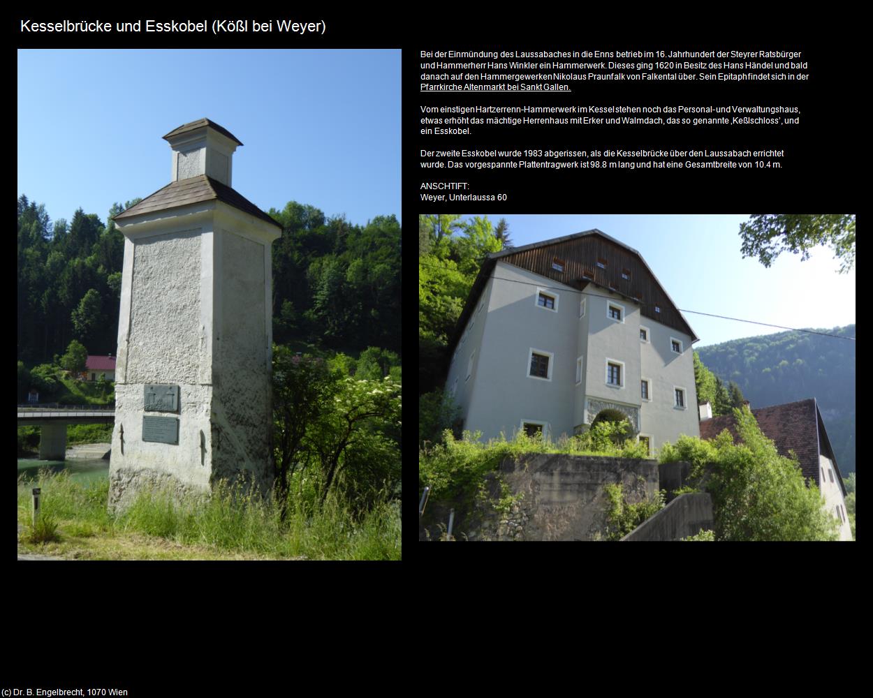 Kesselbrücke und Esskobel  (Kößl bei Weyer) in Kulturatlas-OBERÖSTERREICH(c)B.Engelbrecht