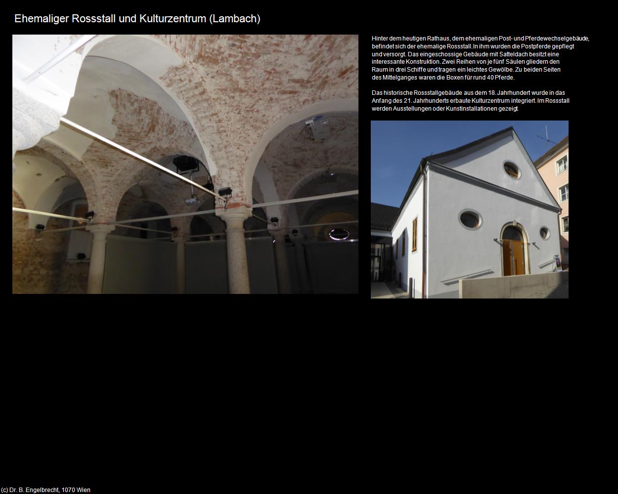 Ehem. Rossstall und Kulturzentrum (Lambach) in Kulturatlas-OBERÖSTERREICH