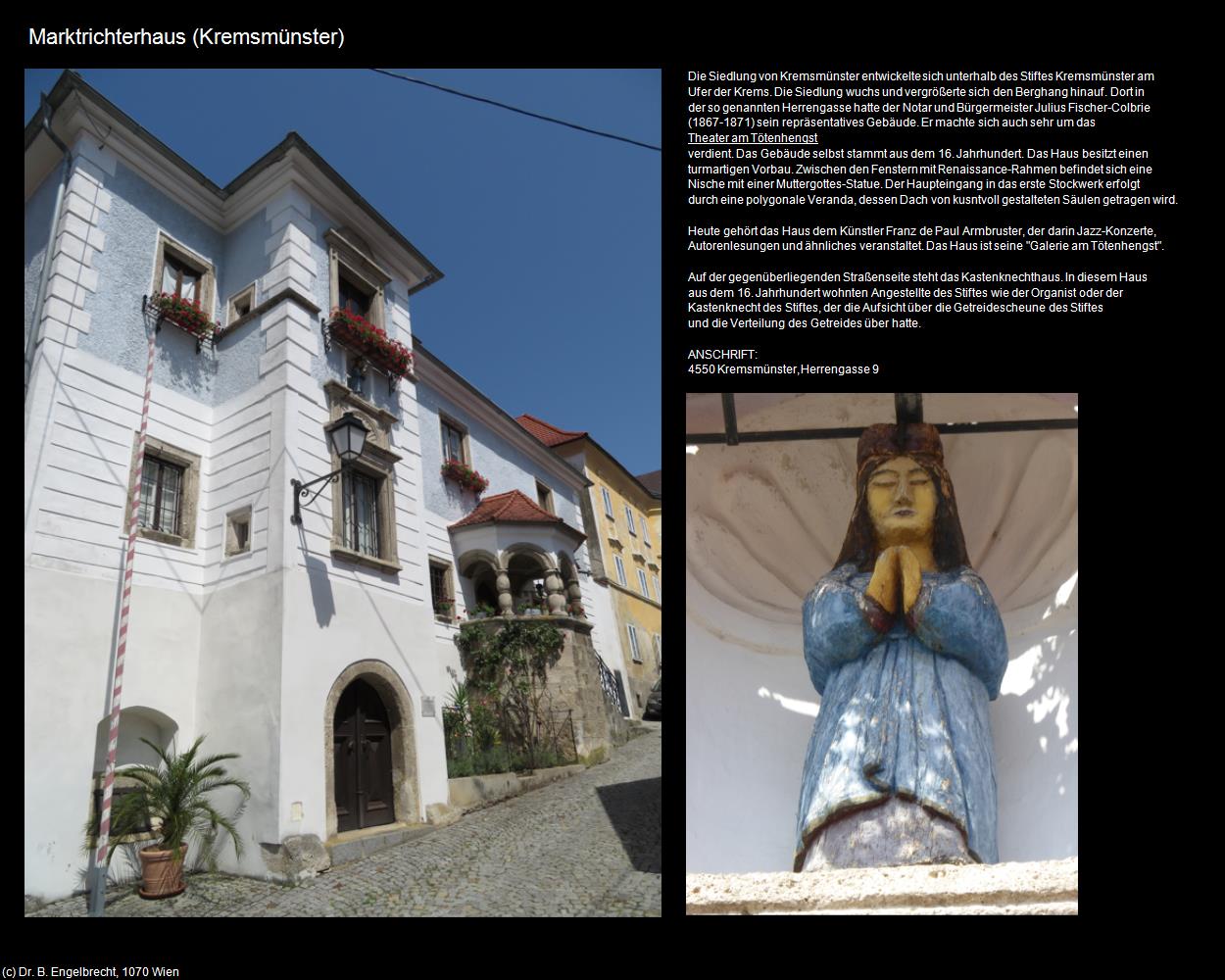 Marktrichterhaus (Kremsmünster) in Kulturatlas-OBERÖSTERREICH(c)B.Engelbrecht