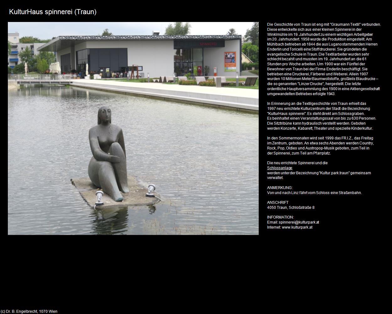 KulturHaus spinnerei (Traun) (Traun) in Kulturatlas-OBERÖSTERREICH(c)B.Engelbrecht