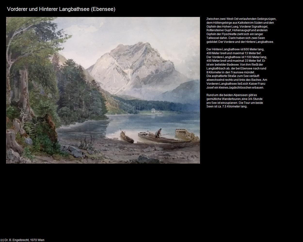 Vorderer und Hinterer Langbathsee (Ebensee am Traunsee) in Kulturatlas-OBERÖSTERREICH