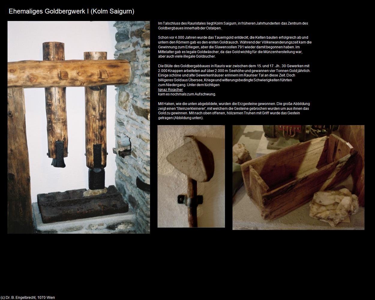 Ehem. Goldbergwerk I (Kolm Saigurn) in Kulturatlas-SALZBURG(c)B.Engelbrecht