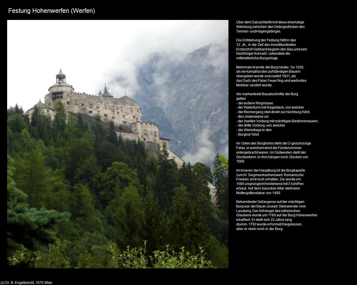 Festung Hohenwerfen I (Werfen) in Kulturatlas-SALZBURG