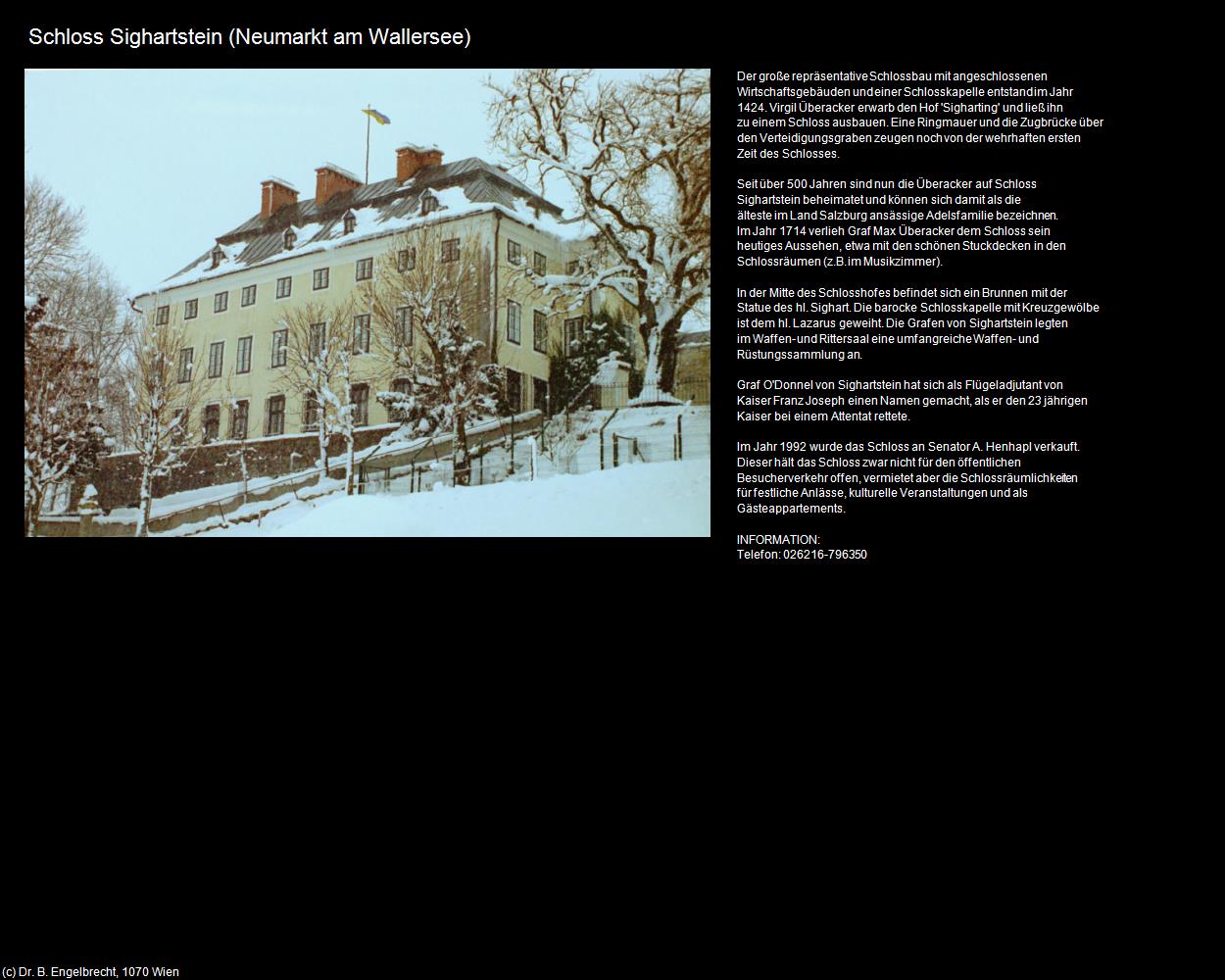Schloss Sighartstein (Neumarkt am Wallersee) in Kulturatlas-SALZBURG