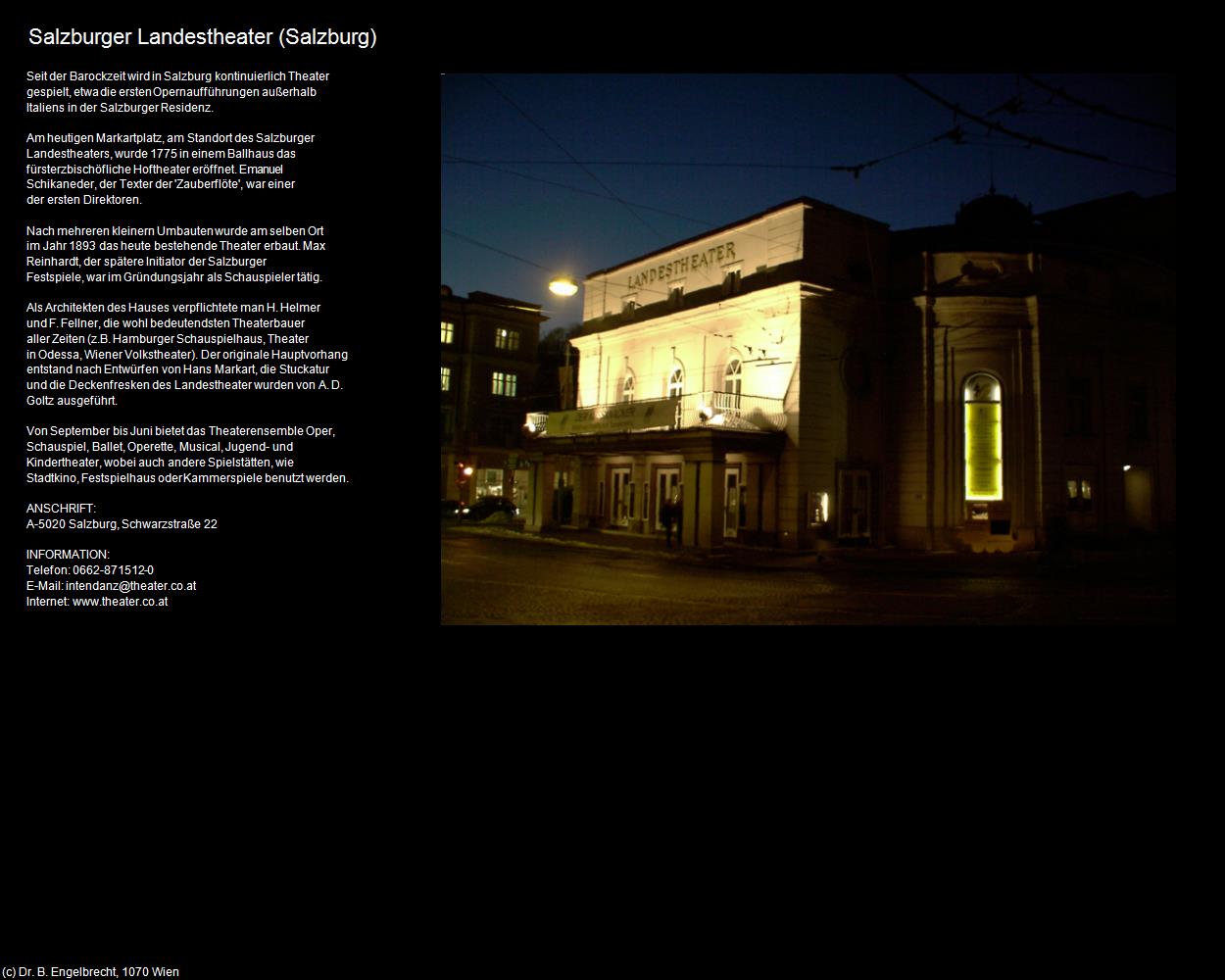 Landestheater(Altstadt) (Salzburg-Landeshauptstadt) in Kulturatlas-SALZBURG