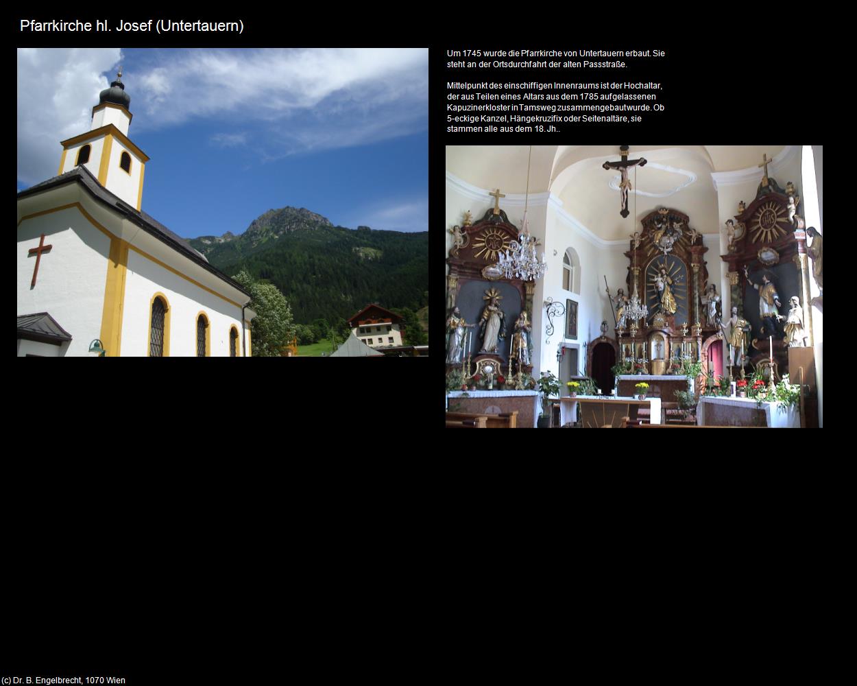 Pfk. hl. Josef (Untertauern) in Kulturatlas-SALZBURG