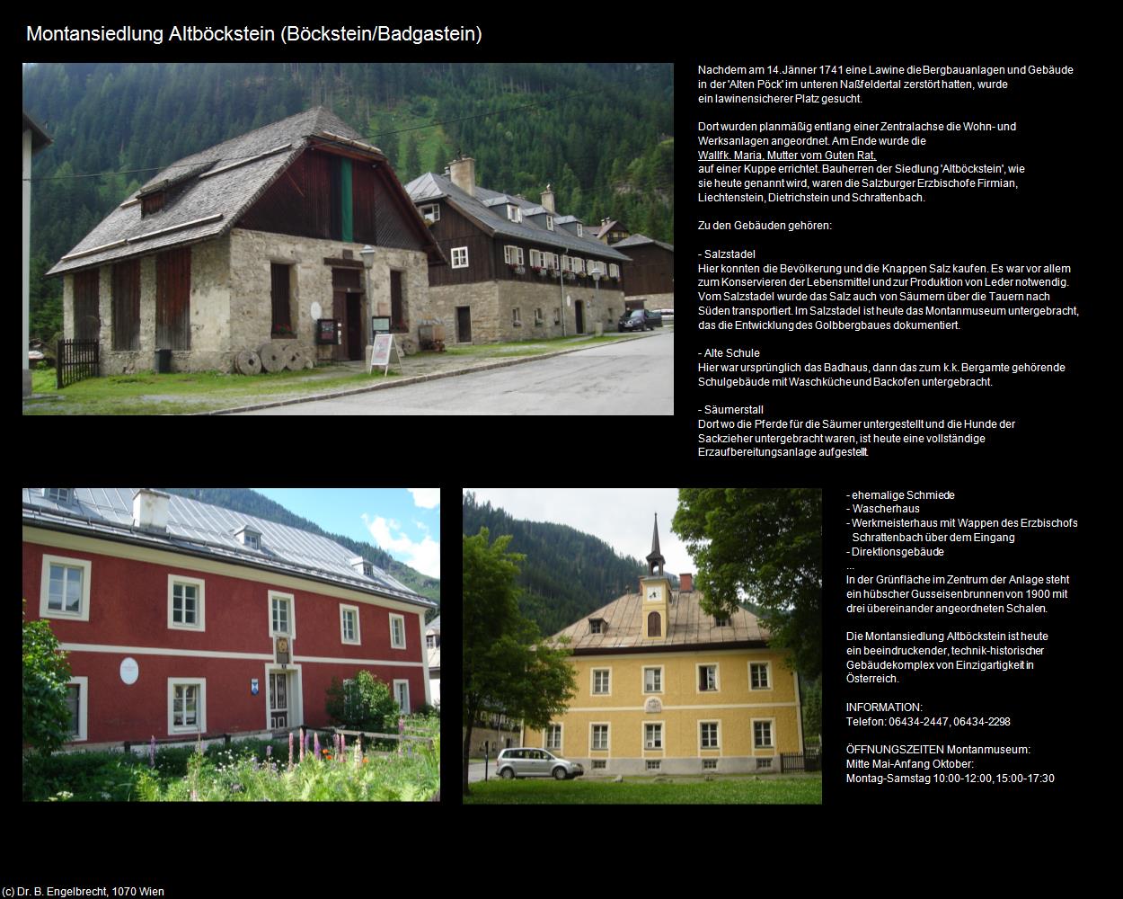 Montansiedlung Altböckstein/Montanmuseum (Böckstein/Badgastein) in Kulturatlas-SALZBURG(c)B.Engelbrecht