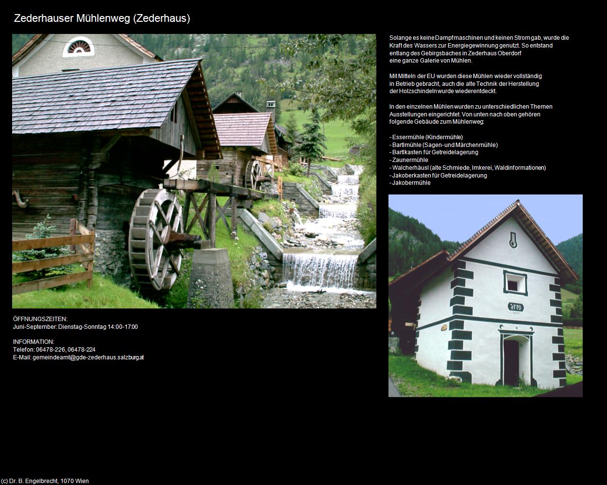 Mühlenweg (Zederhaus) in Kulturatlas-SALZBURG