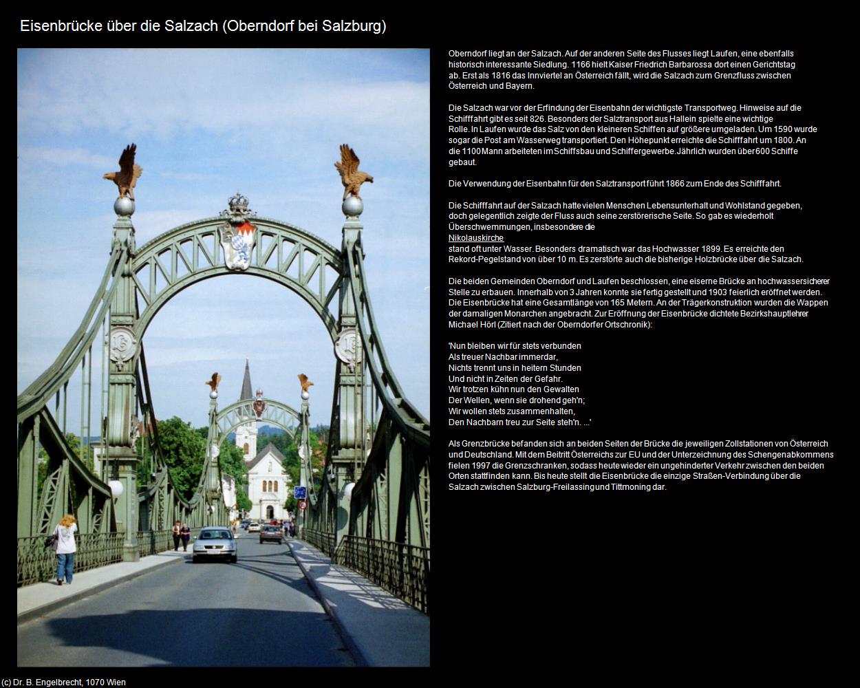 Eisenbrücke (Oberndorf bei Salzburg) in Kulturatlas-SALZBURG(c)B.Engelbrecht