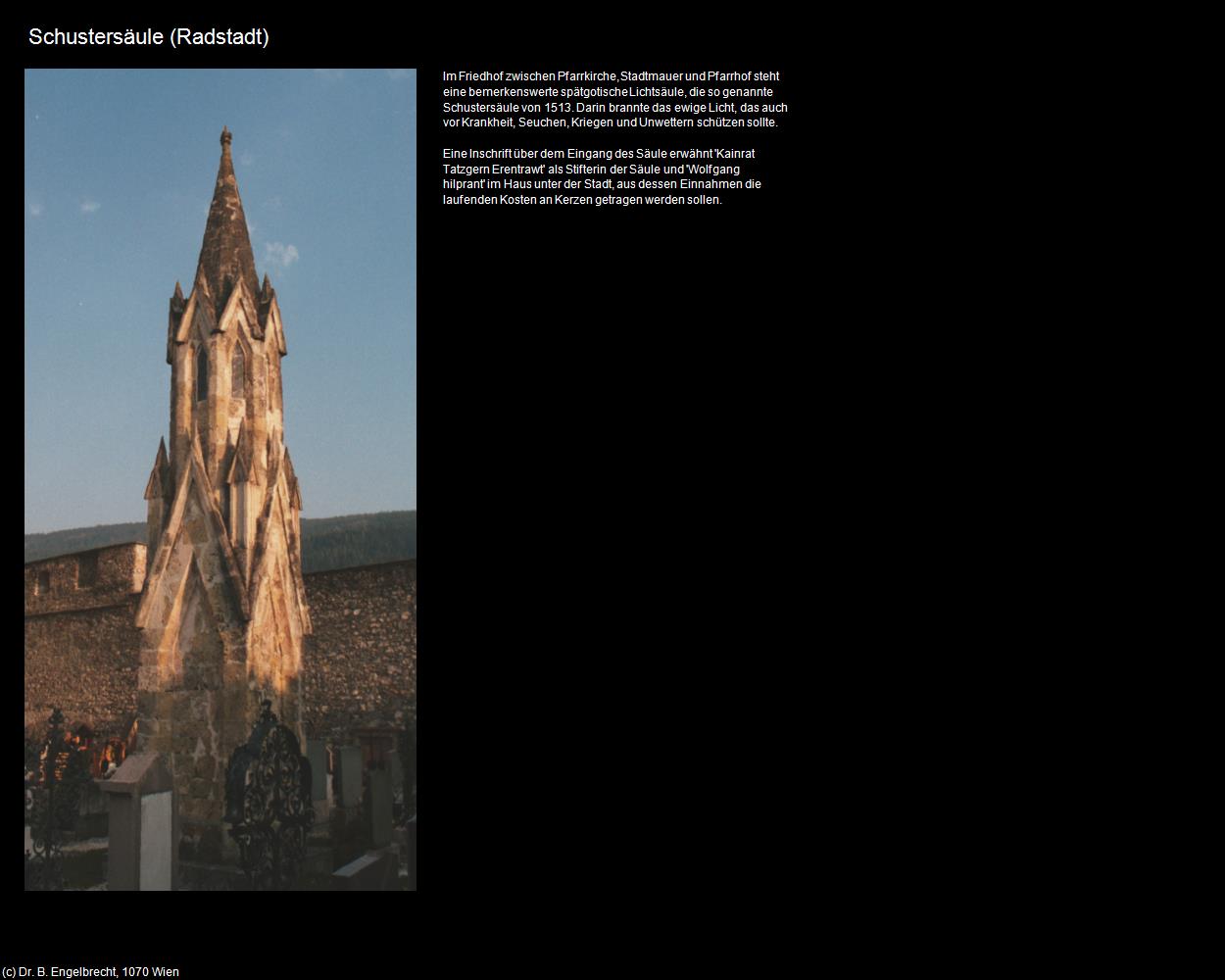 Schustersäule (Radstadt) in Kulturatlas-SALZBURG