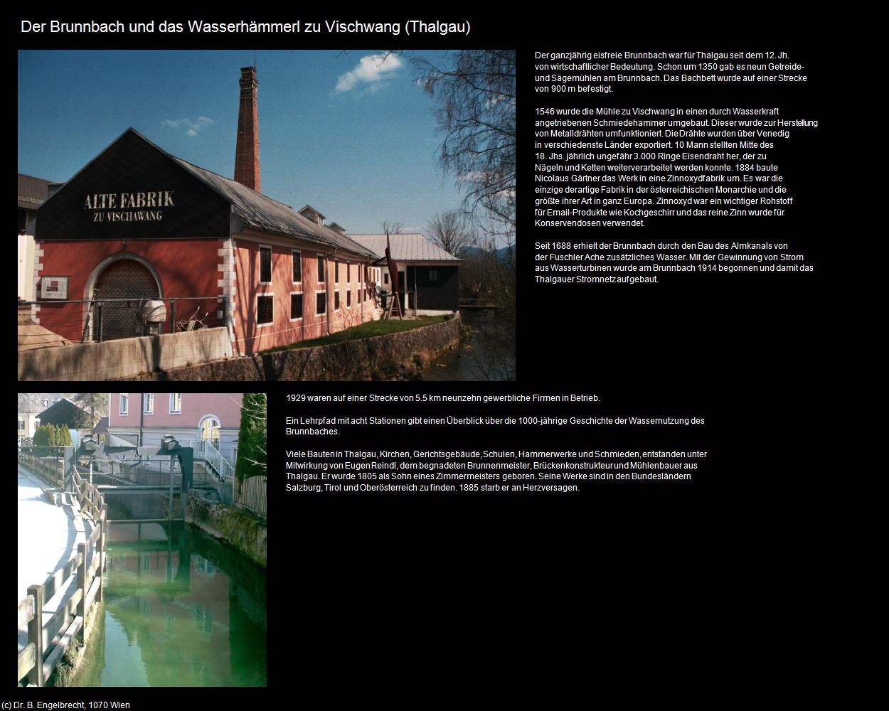 Der Brunnbach und das Wasserhämmerl zu Vischwang (Thalgau) in Kulturatlas-SALZBURG
