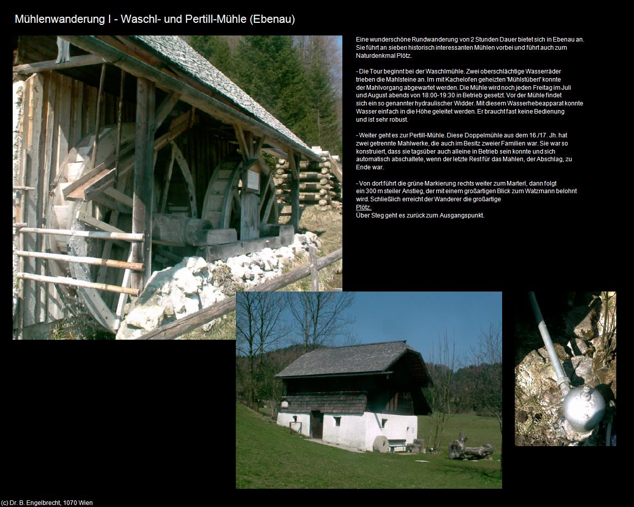 Mühlenwanderung I - Waschl- und Pertill-Mühle (Ebenau) in Kulturatlas-SALZBURG(c)B.Engelbrecht