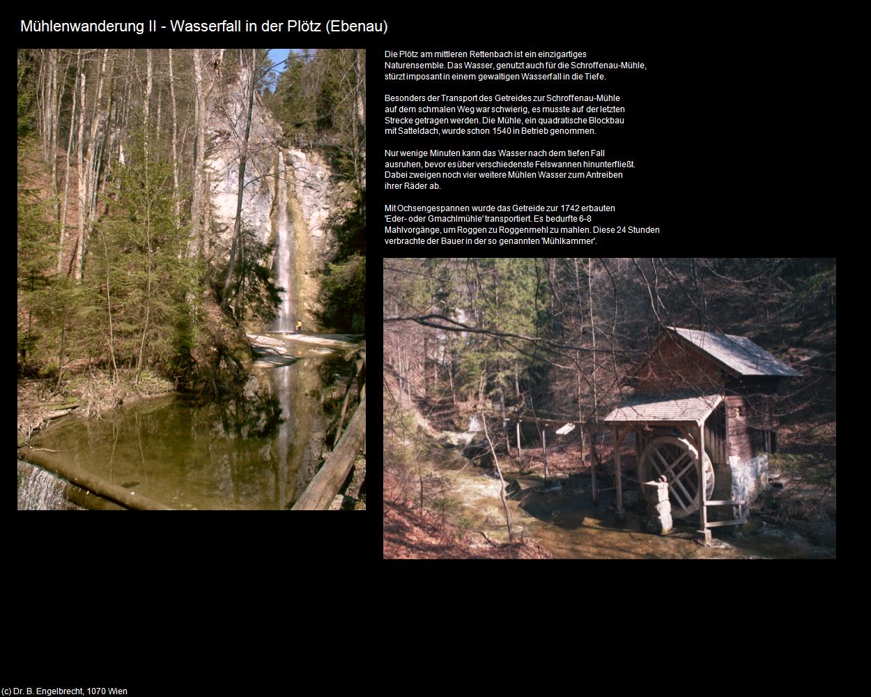 Mühlenwanderung II - Wasserfall in der Plötz (Ebenau) in Kulturatlas-SALZBURG