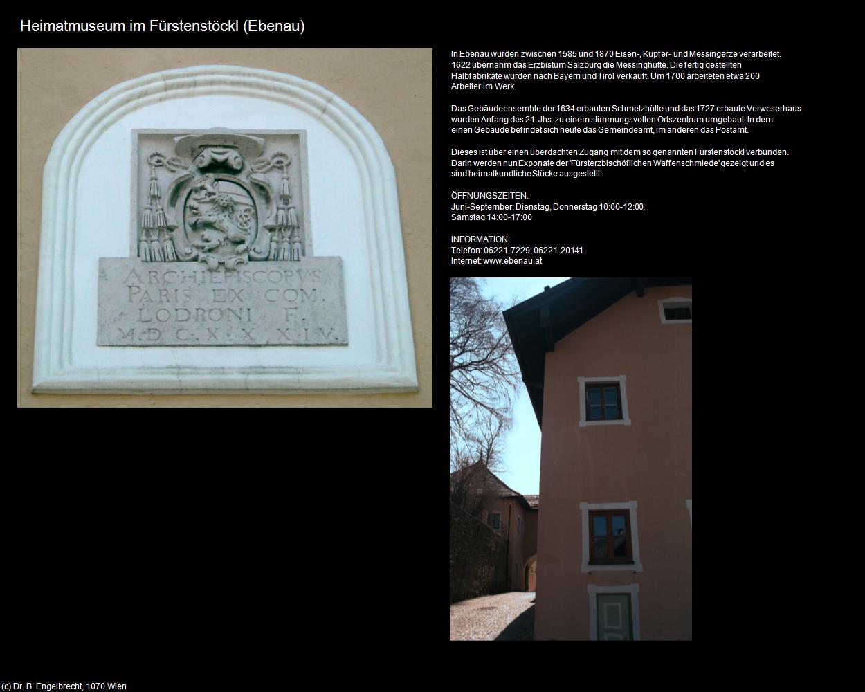 Heimatmuseum im Fürstenstöckl (Ebenau) in Kulturatlas-SALZBURG
