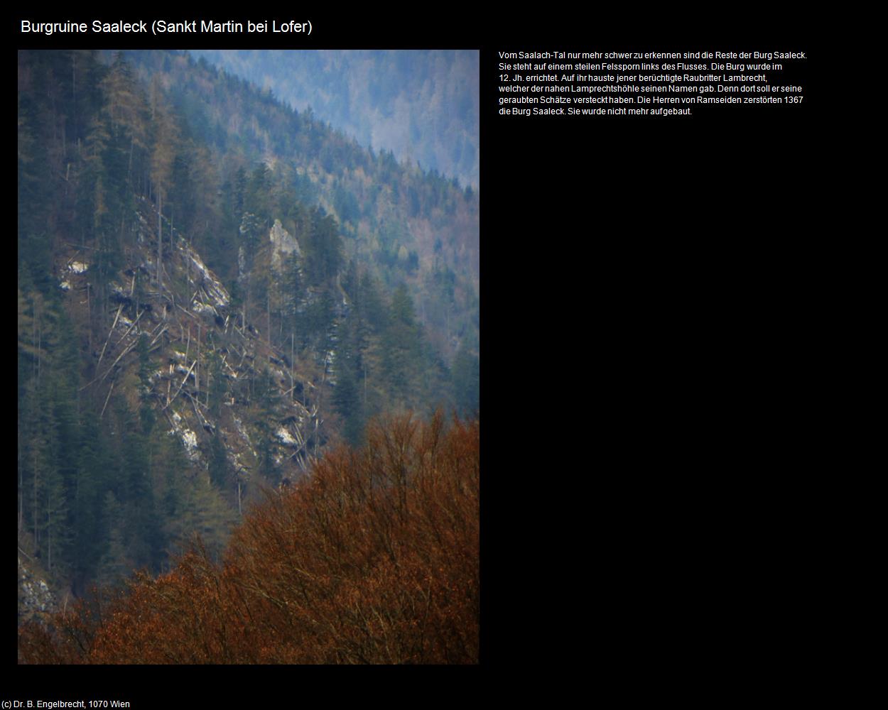 Burgruine Saaleck (Sankt Martin bei Lofer) in Kulturatlas-SALZBURG