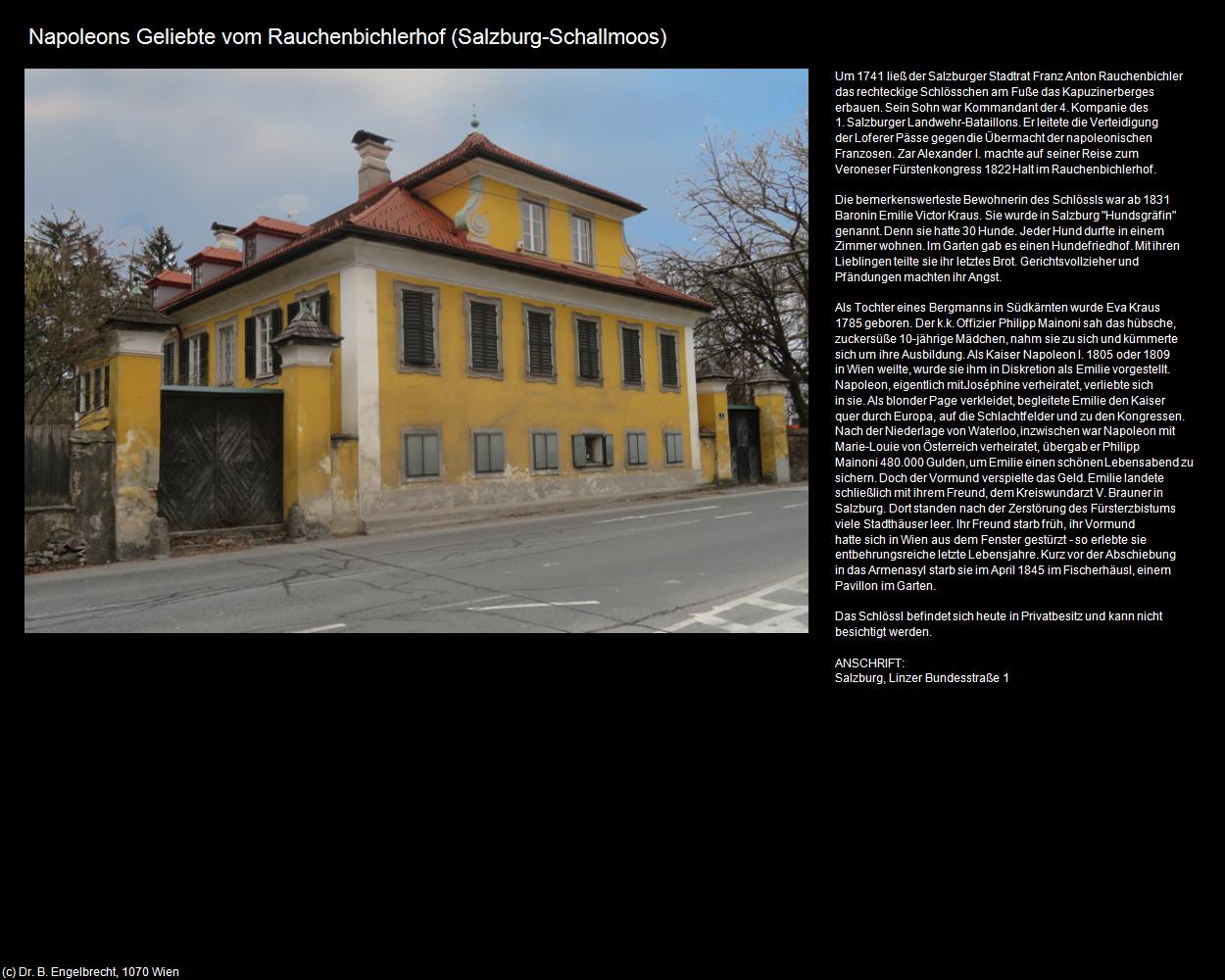 Napoleons Geliebte vom Rauchenbichlerhof (Schallmoos) (Salzburg-Landeshauptstadt) in Kulturatlas-SALZBURG