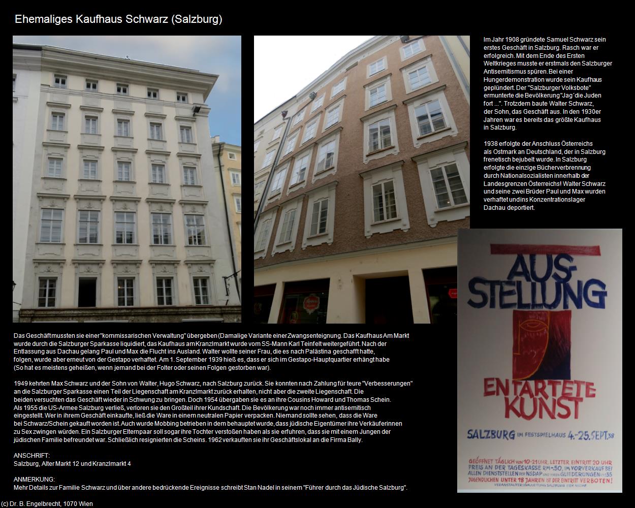 Ehem. Kaufhaus Schwarz (Altstadt) (Salzburg-Landeshauptstadt) in Kulturatlas-SALZBURG