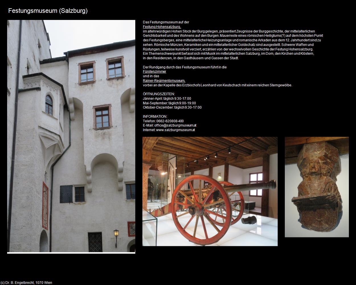Festungsmuseum (Altstadt) (Salzburg-Landeshauptstadt) in Kulturatlas-SALZBURG(c)B.Engelbrecht