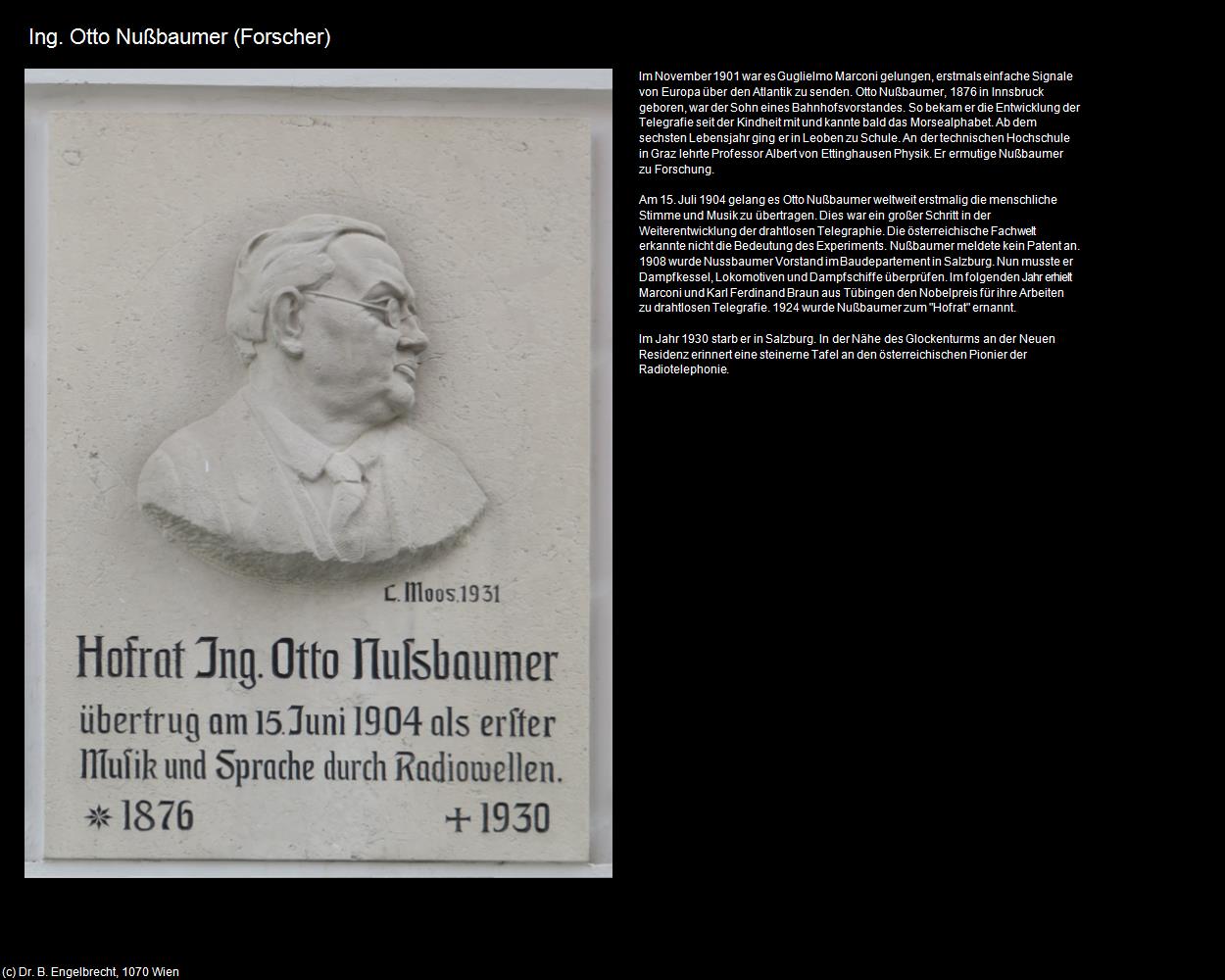 Ing. Otto Nußbaumer (Forscher) (Salzburg-Landeshauptstadt) in Kulturatlas-SALZBURG