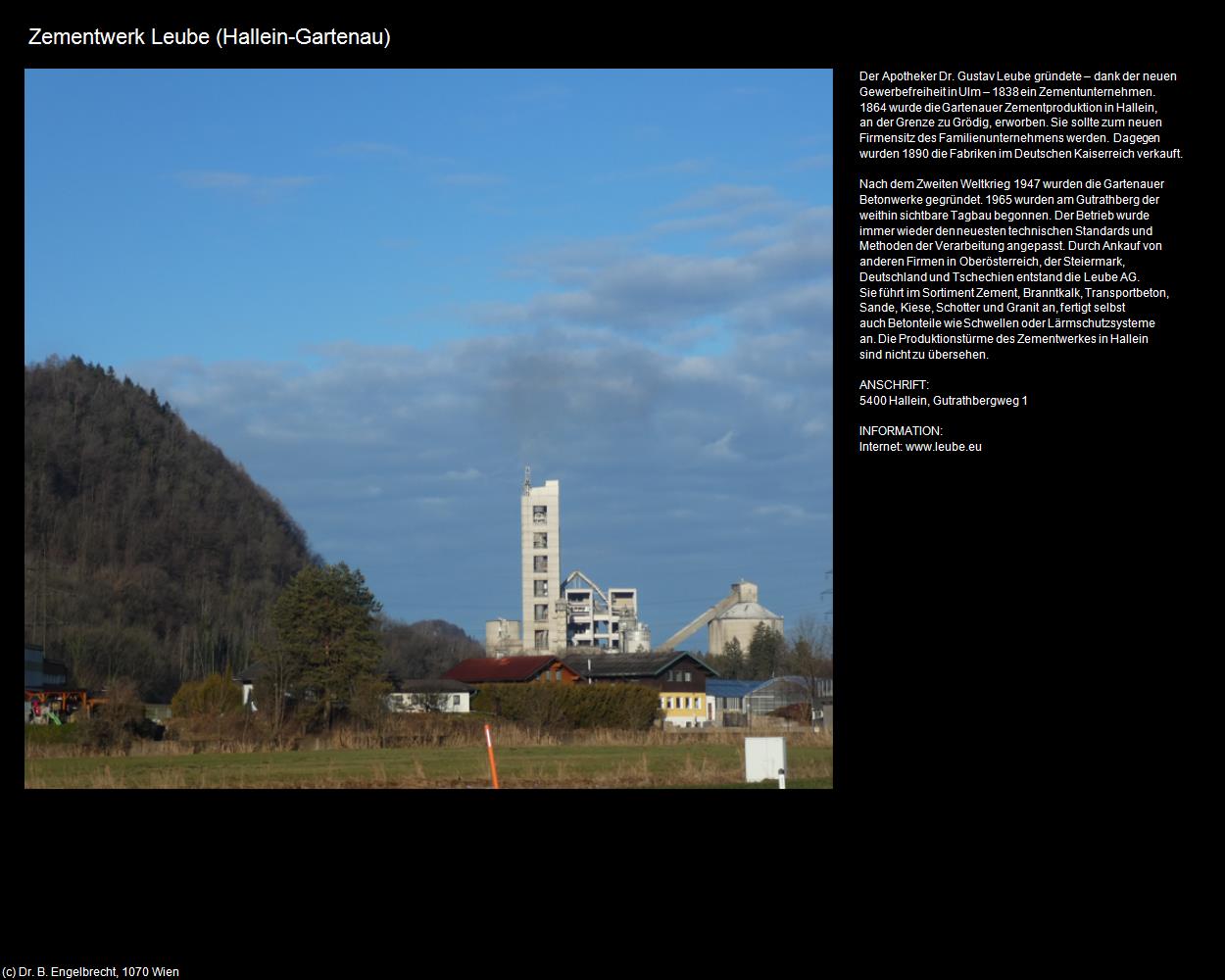 Zementwerk Leube (Gartenau) (Hallein) in Kulturatlas-SALZBURG