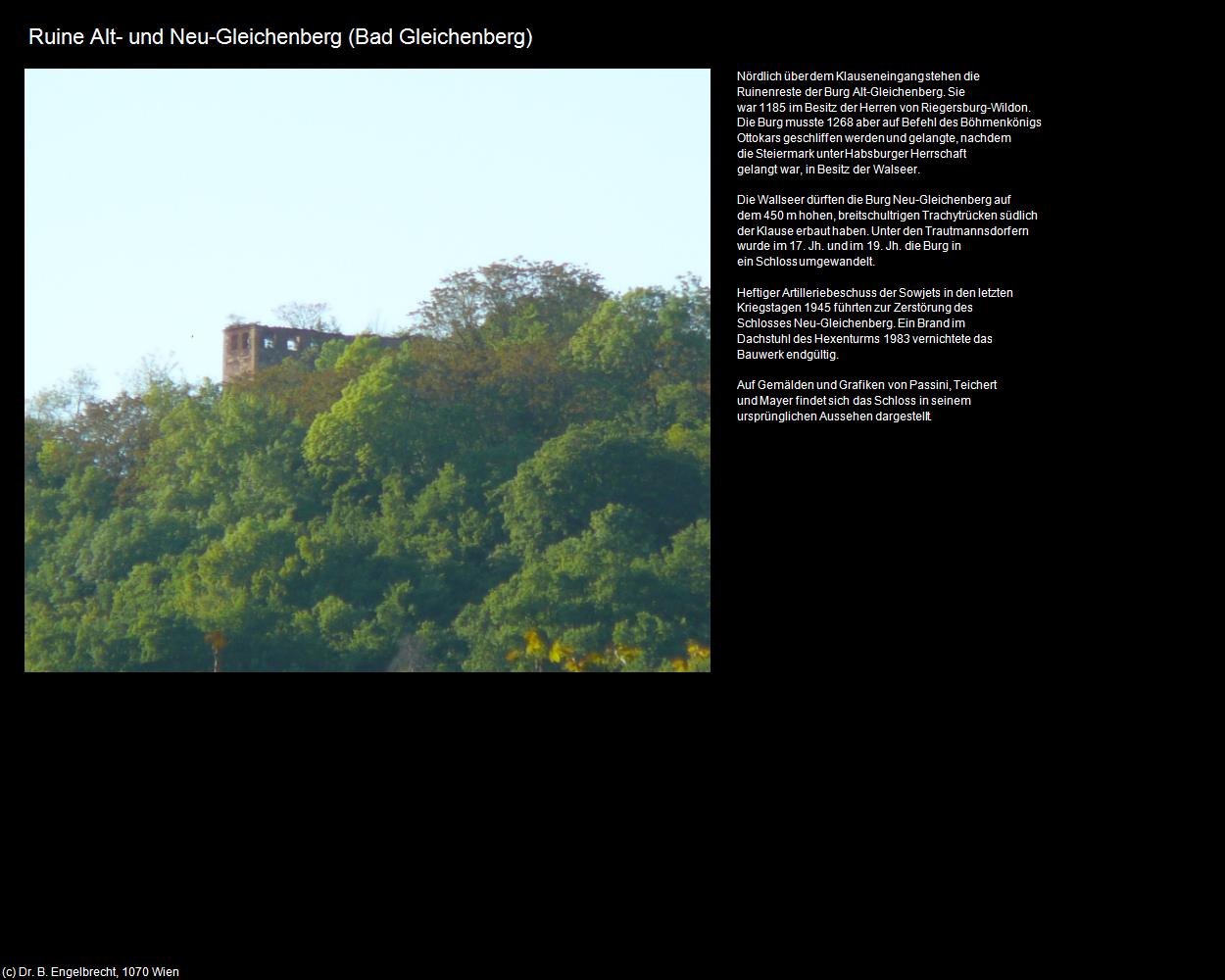 Ruine Alt- und Neu-Gleichenberg (Bad Gleichenberg) in Kulturatlas-STEIERMARK