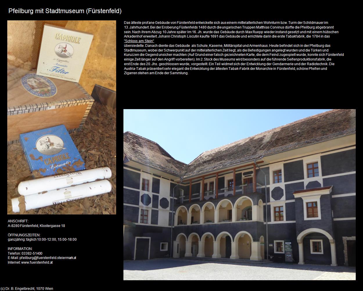 Pfeilburg mit Stadtmuseum (Fürstenfeld) in Kulturatlas-STEIERMARK(c)B.Engelbrecht