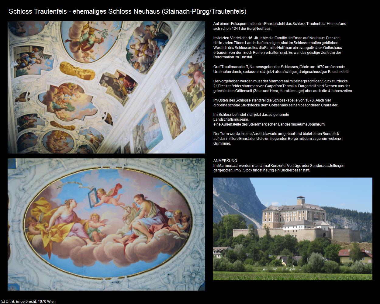 Schloss Trautenfels (Trautenfels) (Stainach-Pürgg) in Kulturatlas-STEIERMARK(c)B.Engelbrecht