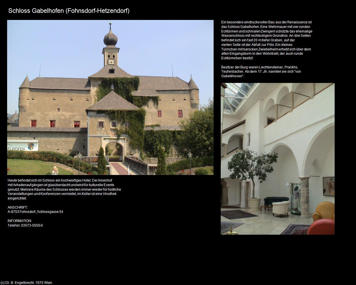 Schloss Gabelhofen (Hetzendorf) (Fohnsdorf) in Kulturatlas-STEIERMARK