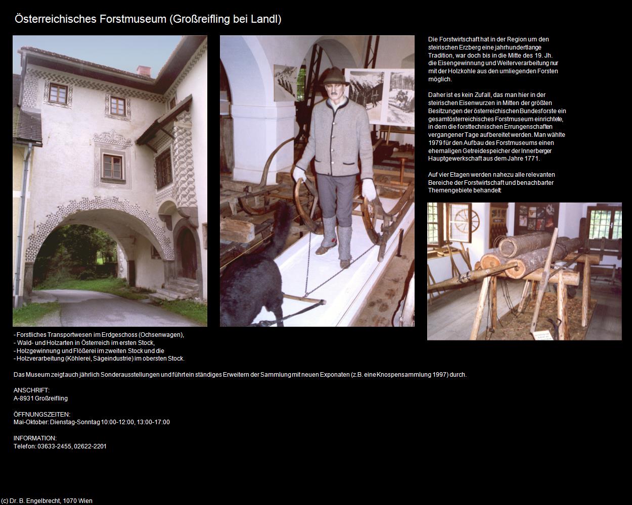 Österreichisches Forstmuseum (Großreifling bei Landl) in Kulturatlas-STEIERMARK