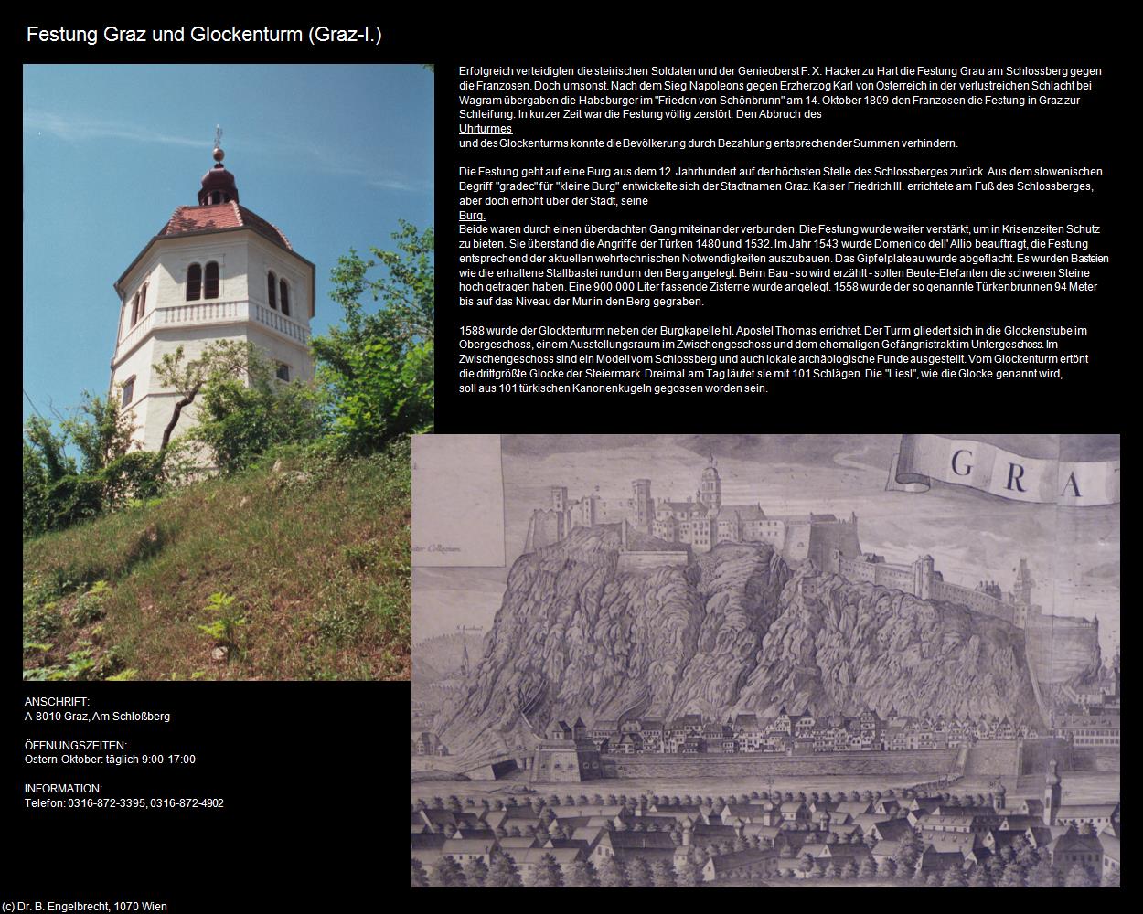 Festung Graz und Glockenturm (I.) (Graz) in Kulturatlas-STEIERMARK(c)B.Engelbrecht