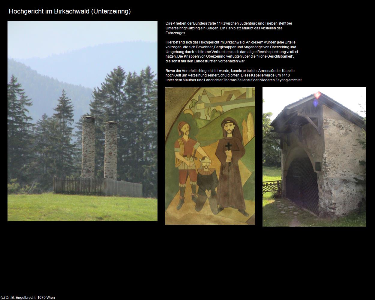Hochgericht im Birkachwald  (Unterzeiring) in Kulturatlas-STEIERMARK