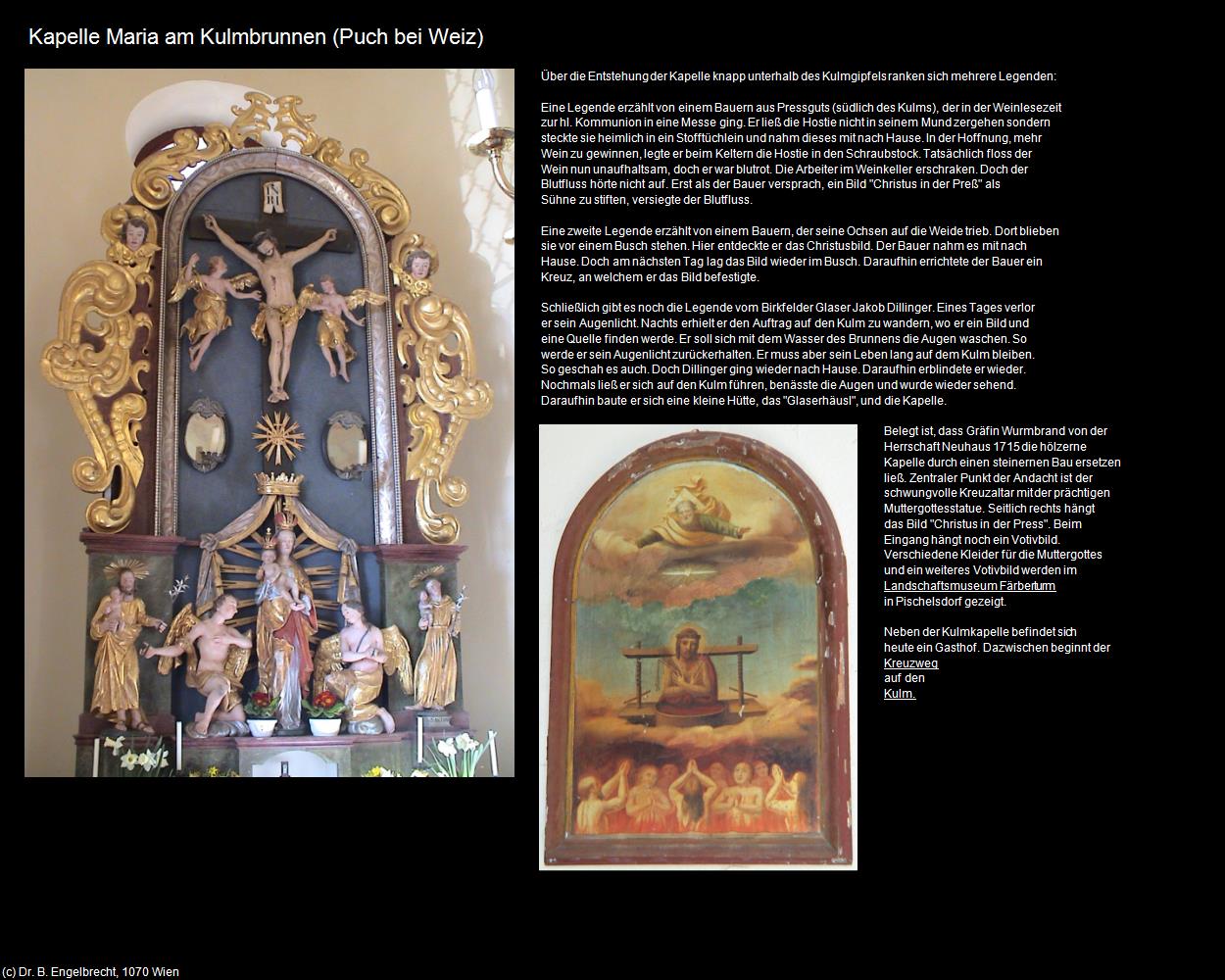 Kapelle Maria am Kulmbrunnen (Puch bei Weiz) in Kulturatlas-STEIERMARK(c)B.Engelbrecht