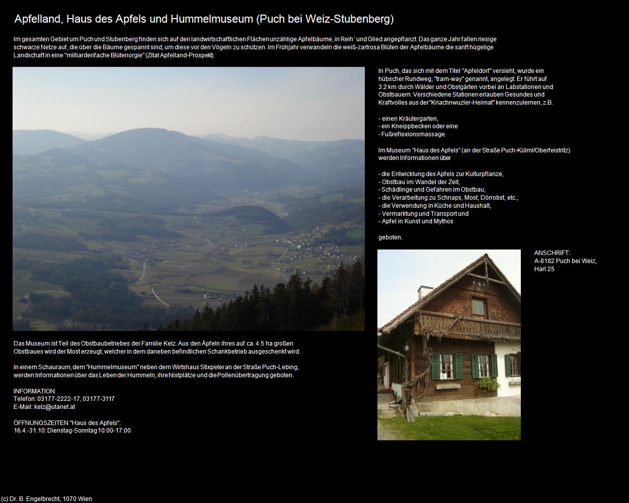 Apfelland mit Haus des Apfels und Hummelmuseum (Puch bei Weiz) in Kulturatlas-STEIERMARK
