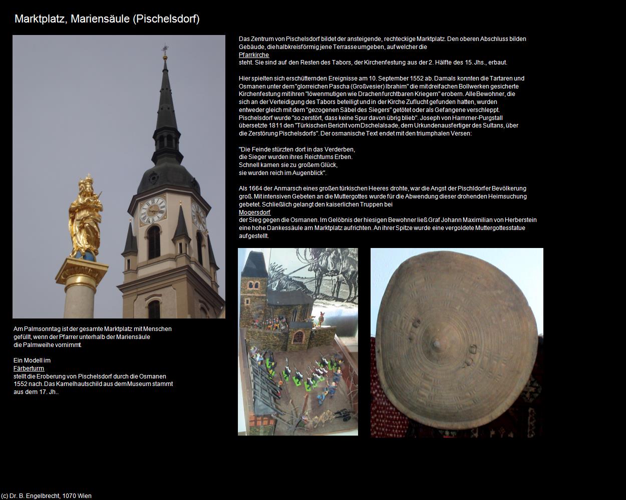 Marktplatz und Mariensäule (Pischelsdorf) in Kulturatlas-STEIERMARK(c)B.Engelbrecht