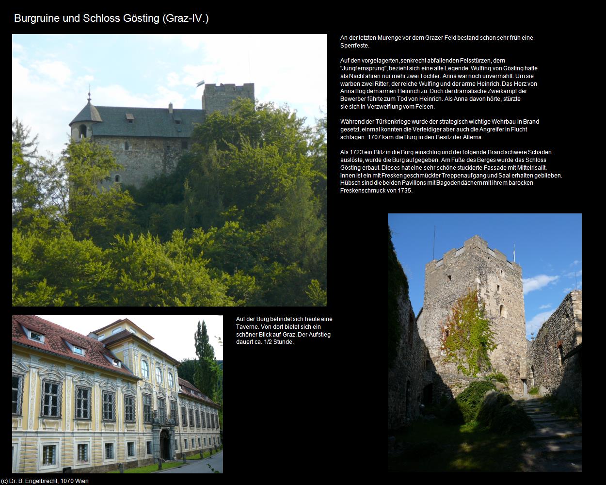 Burgruine und Schloss Gösting (IV.) (Graz) in Kulturatlas-STEIERMARK
