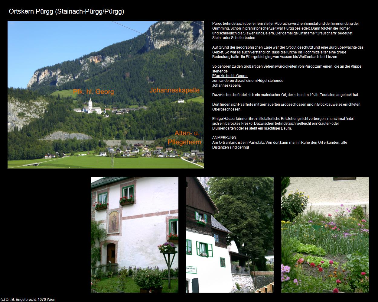 Ortskern Pürgg (Pürgg) (Stainach-Pürgg) in Kulturatlas-STEIERMARK(c)B.Engelbrecht