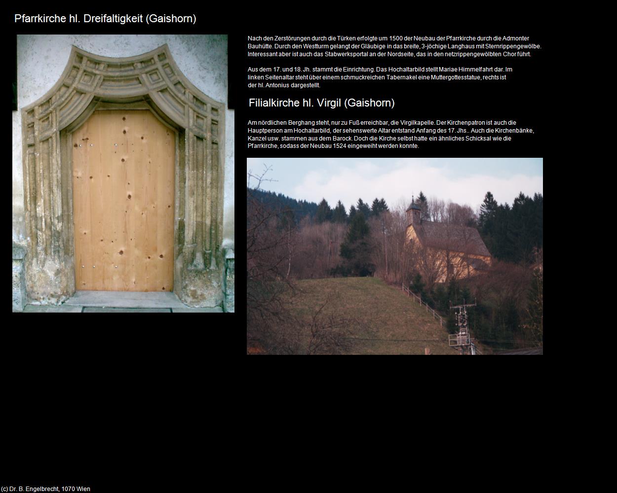 Pfk. hl. Dreifaltigkeit und Fk. hl. Virgil (Gaishorn) in Kulturatlas-STEIERMARK