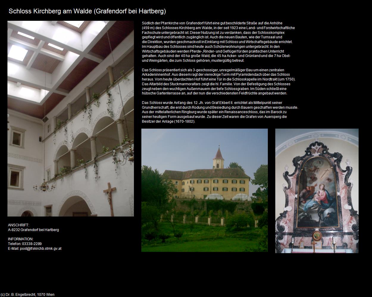 Schloss Kirchberg am Walde (Grafendorf bei Hartberg) in Kulturatlas-STEIERMARK